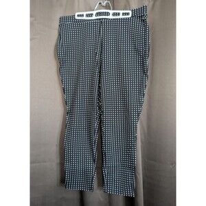 Philosophy Womens Black Pants With White Polka Dots Size 1X NWT